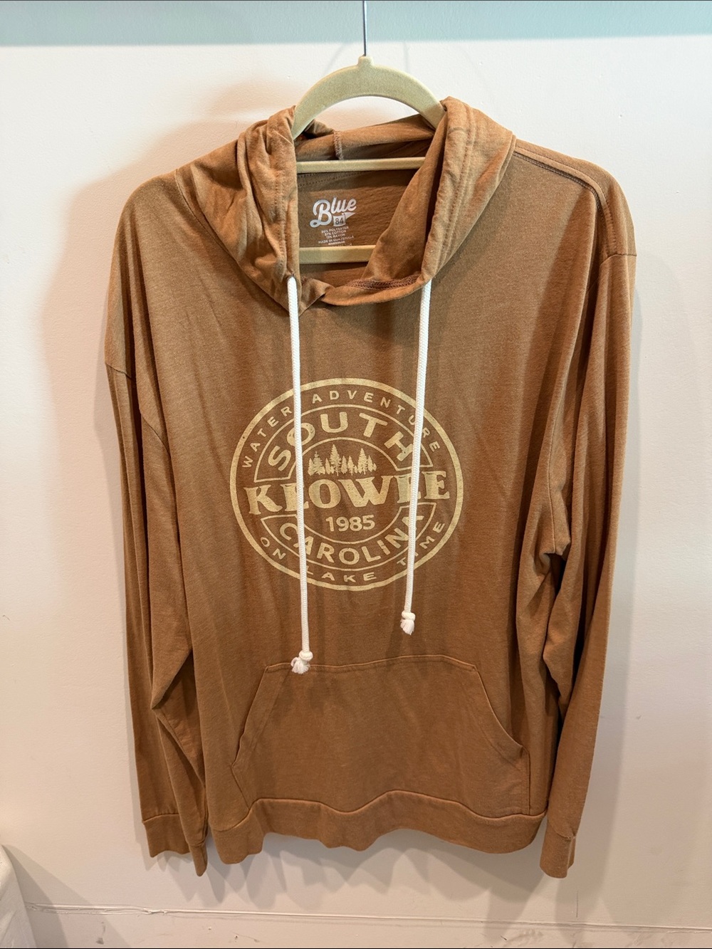 Blue 84 Brown Graphic Crewneck Hoodie